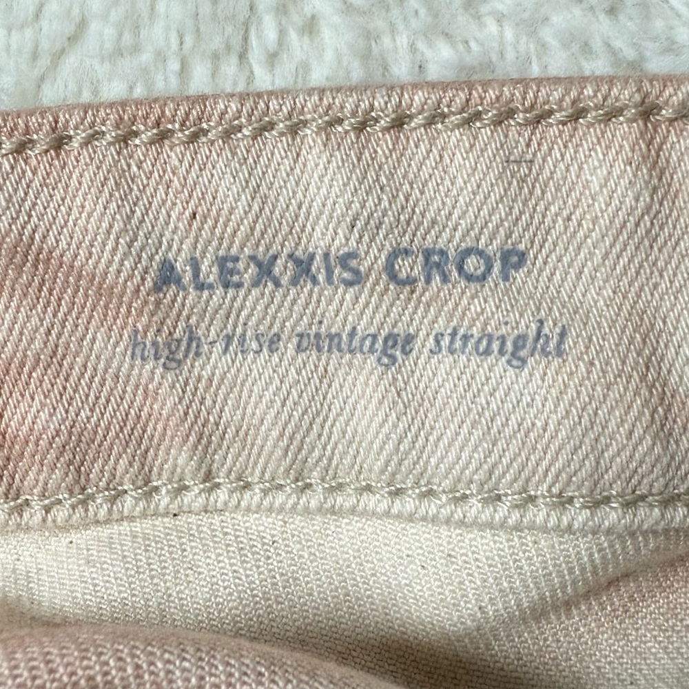 AG Alexxis Mauve Orchid High Waist Straight Leg Crop Jeans - Sz 30, NWT - Picture 12 of 16